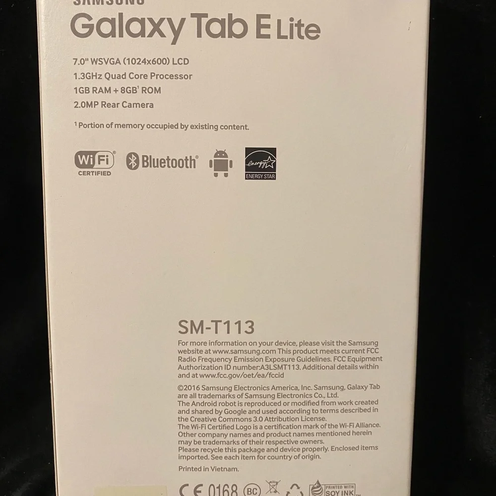 Samsung Galaxy Tab E Lite Tablet NEW in sealed Box